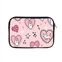 Cartoon Cute Valentines Day Doodle Heart Love Flower Seamless Pattern Vector Apple Macbook Pro 15  Zipper Case by Vaneshart