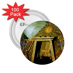 Awesome Steampunk Pyramid In The Night 2 25  Buttons (100 Pack)  by FantasyWorld7