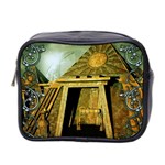 Awesome Steampunk Pyramid In The Night Mini Toiletries Bag (Two Sides) Front