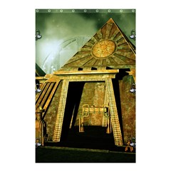 Awesome Steampunk Pyramid In The Night Shower Curtain 48  X 72  (small)  by FantasyWorld7