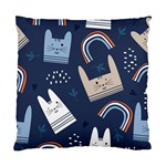 Colorful Cute Cats Seamless Pattern Standard Cushion Case (Two Sides) Front