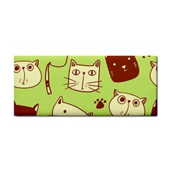 Cute Hand Drawn Cat Seamless Pattern Hand Towel