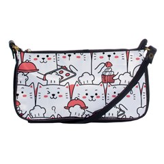 Cute Cat Chef Cooking Seamless Pattern Cartoon Shoulder Clutch Bag by Vaneshart