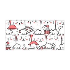 Cute Cat Chef Cooking Seamless Pattern Cartoon Yoga Headband by Vaneshart