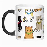 Cat Kitten Seamless Pattern Morph Mugs Left