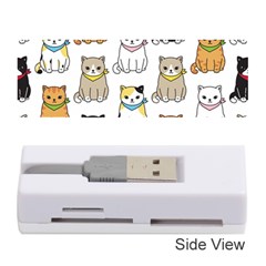 Cat Kitten Seamless Pattern Memory Card Reader (stick) by Vaneshart