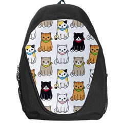 Cat Kitten Seamless Pattern Backpack Bag by Vaneshart