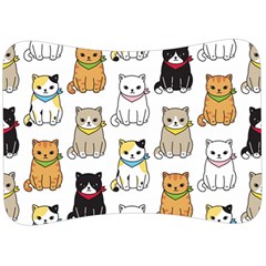 Cat Kitten Seamless Pattern Velour Seat Head Rest Cushion by Vaneshart