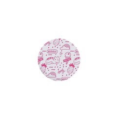 Cute Girly Seamless Pattern 1  Mini Buttons by Vaneshart