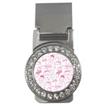 Cute Girly Seamless Pattern Money Clips (CZ)  Front