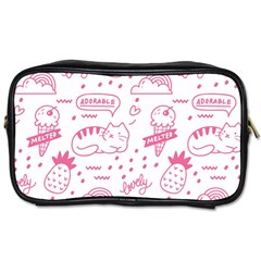 Cute Girly Seamless Pattern Toiletries Bag (two Sides) by Vaneshart