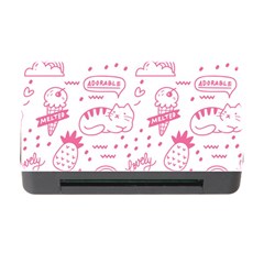 Cute Girly Seamless Pattern Memory Card Reader With Cf by Vaneshart