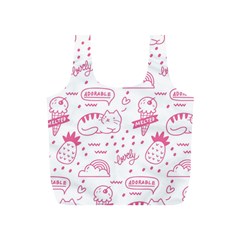 Cute Girly Seamless Pattern Full Print Recycle Bag (s) by Vaneshart