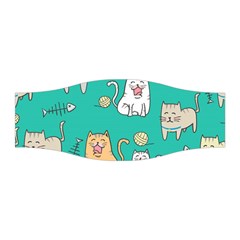 Seamless Pattern Cute Cat Cartoon With Hand Drawn Style Stretchable Headband by Vaneshart