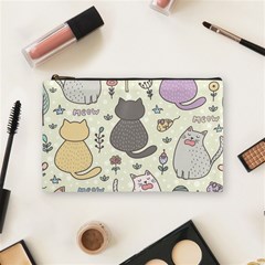 Funny Cartoon Cats Seamless Pattern  Cosmetic Bag (medium) by Vaneshart