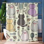 Funny Cartoon Cats Seamless Pattern  Shower Curtain 60  x 72  (Medium)  60 x72  Curtain