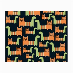 Seamless Pattern With Cats Small Glasses Cloth by Vaneshart