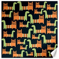 Seamless Pattern With Cats Canvas 12  X 12  by Vaneshart