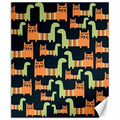 Seamless Pattern With Cats Canvas 20  X 24  by Vaneshart