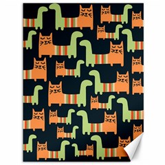 Seamless Pattern With Cats Canvas 36  X 48  by Vaneshart