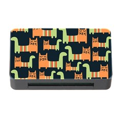 Seamless Pattern With Cats Memory Card Reader With Cf by Vaneshart