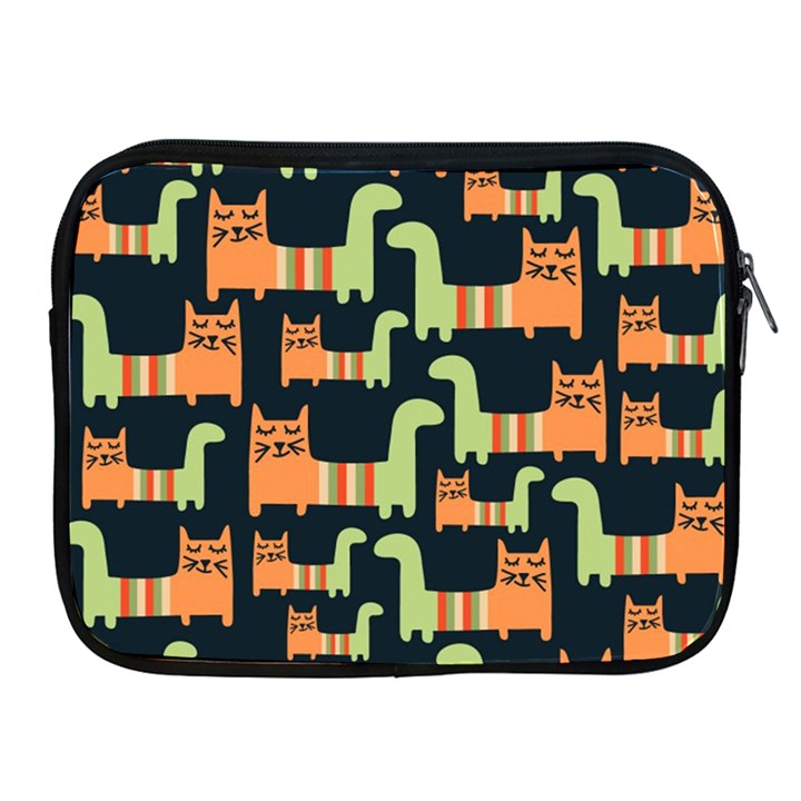 Seamless Pattern With Cats Apple iPad 2/3/4 Zipper Cases