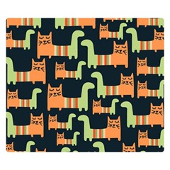 Seamless Pattern With Cats Double Sided Flano Blanket (small)  by Vaneshart