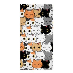 Cute Cat Kitten Cartoon Doodle Seamless Pattern Shower Curtain 36  X 72  (stall)  by Vaneshart