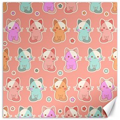 Cute Kawaii Kittens Seamless Pattern Canvas 20  X 20  by Vaneshart