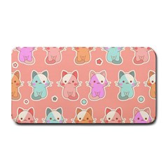 Cute Kawaii Kittens Seamless Pattern Medium Bar Mats by Vaneshart