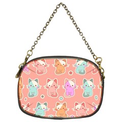 Cute Kawaii Kittens Seamless Pattern Chain Purse (two Sides) by Vaneshart