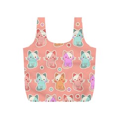 Cute Kawaii Kittens Seamless Pattern Full Print Recycle Bag (s) by Vaneshart