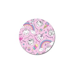 Beautiful Cute Animals Pattern Pink Golf Ball Marker (10 Pack) by Vaneshart