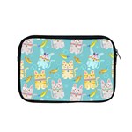 Vector Seamless Pattern With Colorful Cats Fish Apple MacBook Pro 15  Zipper Case Front