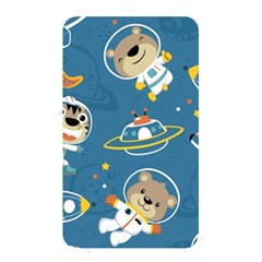 Seamless Pattern Funny Astronaut Outer Space Transportation Memory Card Reader (rectangular) by Vaneshart