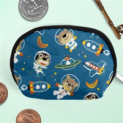 Seamless Pattern Funny Astronaut Outer Space Transportation Accessory Pouch (medium) by Vaneshart