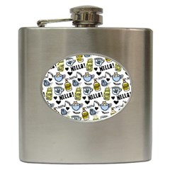 Everyday Things Pattern Hip Flask (6 Oz) by Vaneshart