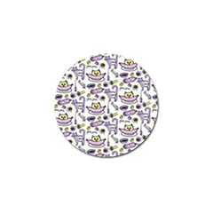 Hand Drawn Cute Cat Pattern Golf Ball Marker (4 Pack) by Vaneshart