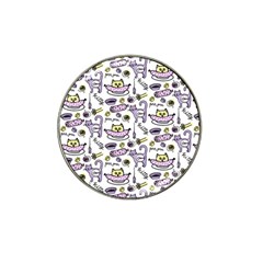 Hand Drawn Cute Cat Pattern Hat Clip Ball Marker (10 Pack) by Vaneshart