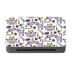 Hand Drawn Cute Cat Pattern Memory Card Reader With Cf by Vaneshart