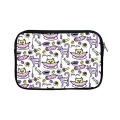 Hand Drawn Cute Cat Pattern Apple Ipad Mini Zipper Cases by Vaneshart