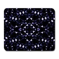 Dark Blue Ornament Pattern Design Large Mousepads