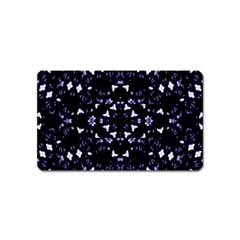 Dark Blue Ornament Pattern Design Magnet (name Card) by dflcprintsclothing