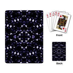 Dark Blue Ornament Pattern Design Playing Cards Single Design (rectangle)