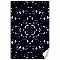 Dark Blue Ornament Pattern Design Canvas 24  X 36  by dflcprintsclothing