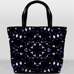 Dark Blue Ornament Pattern Design Bucket Bag