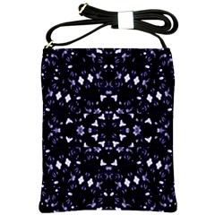 Dark Blue Ornament Pattern Design Shoulder Sling Bag