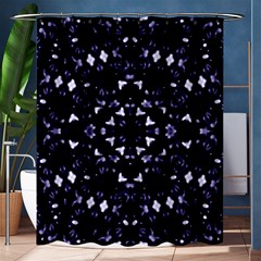 Dark Blue Ornament Pattern Design Shower Curtain 60  X 72  (medium)  by dflcprintsclothing