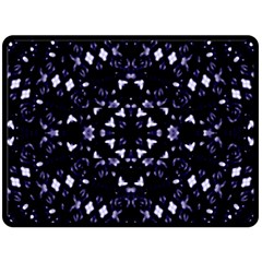 Dark Blue Ornament Pattern Design Double Sided Fleece Blanket (large)  by dflcprintsclothing