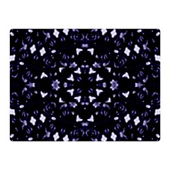 Dark Blue Ornament Pattern Design Double Sided Flano Blanket (mini) 